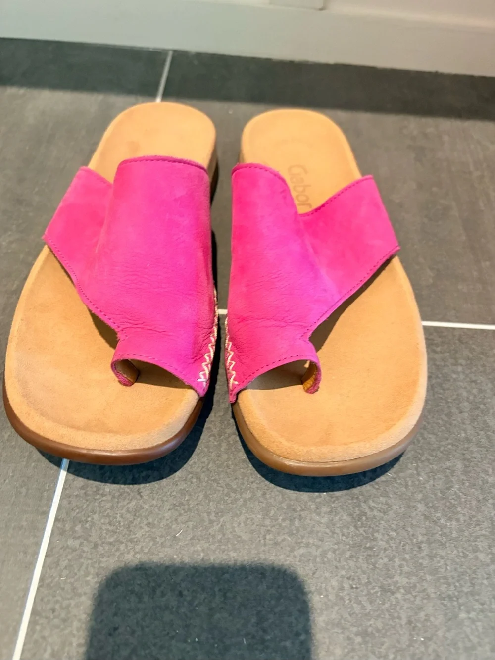 Gabor Lanzarote nubuck sandal slides 37 new - Picture 2 of 6